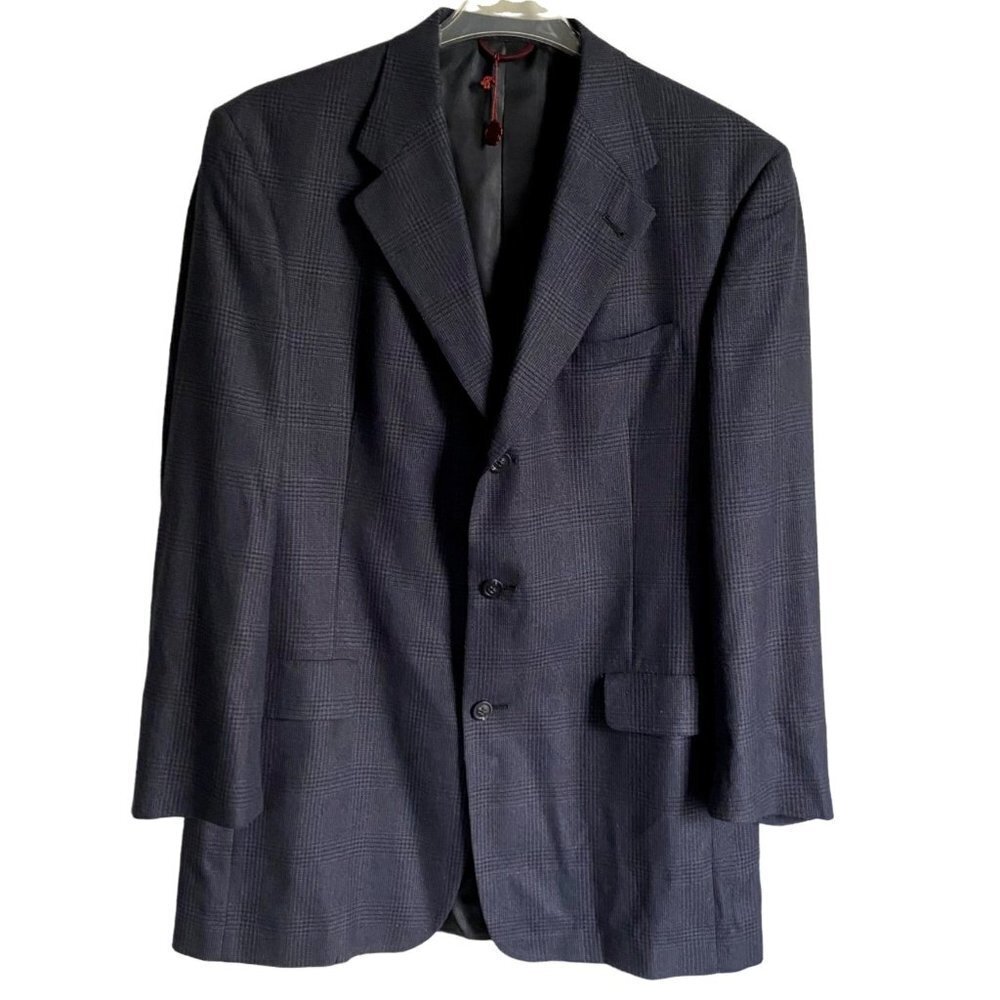Hart Schaffner Marx 3 Button Sport Coat Jacket Blazer 42L